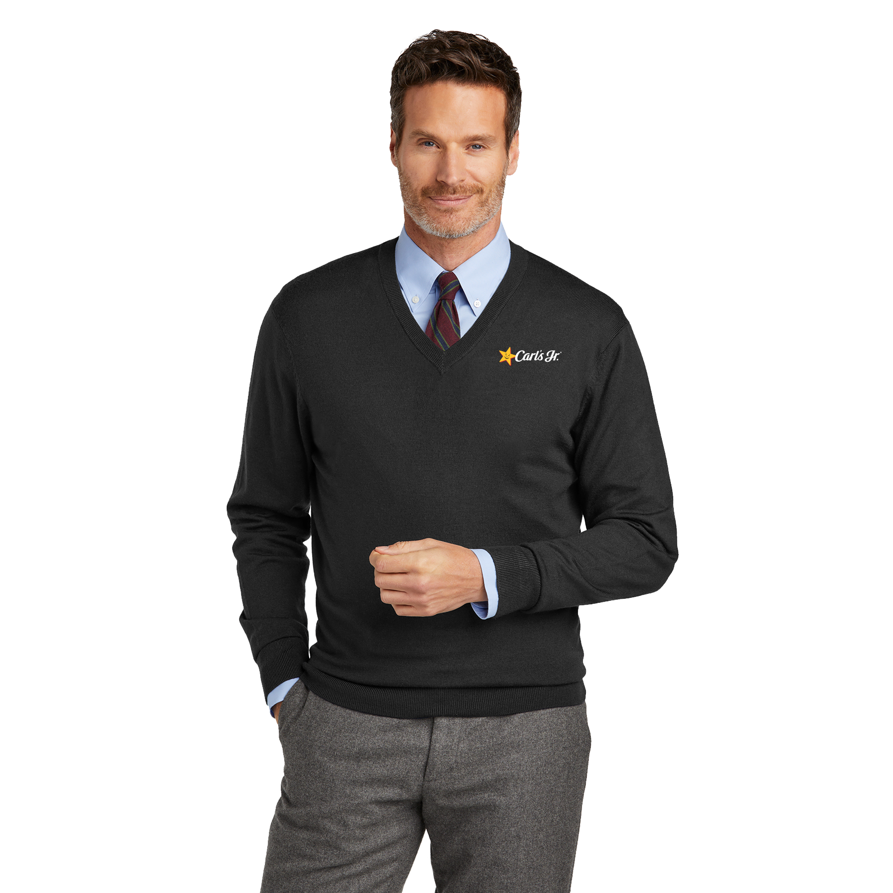 Brooks Brothers Washable Merino V-Neck Sweater